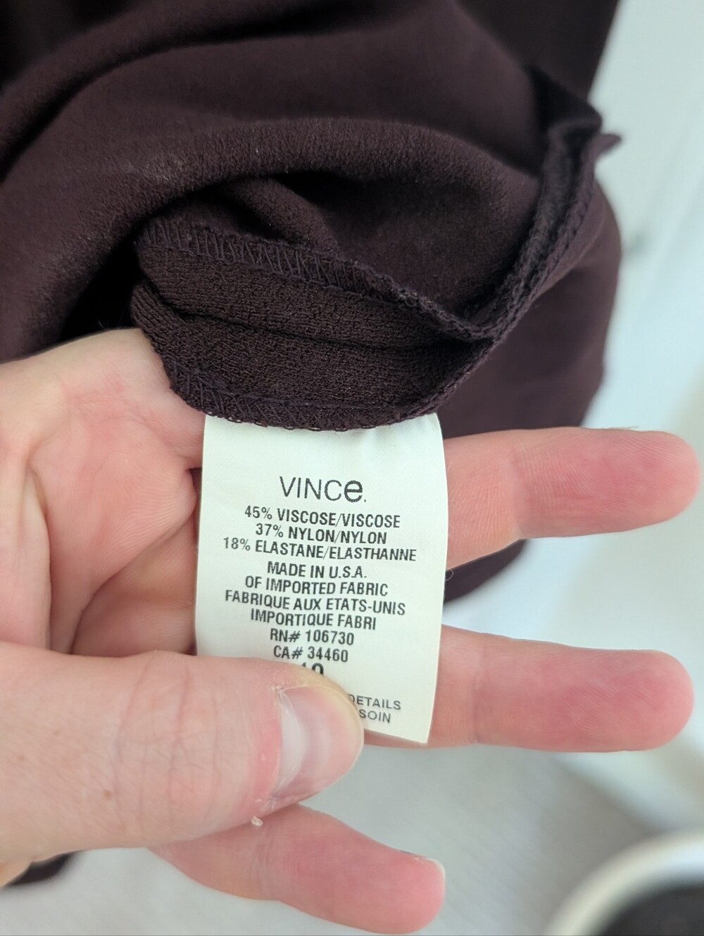 Sleeveless V-Neck Chocolate Brown Shift Dress 6 - Picture 5 of 6